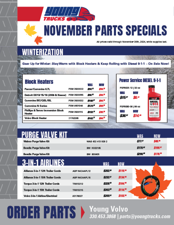 November Deals - Block Heaters and Diesel 9-1-1.